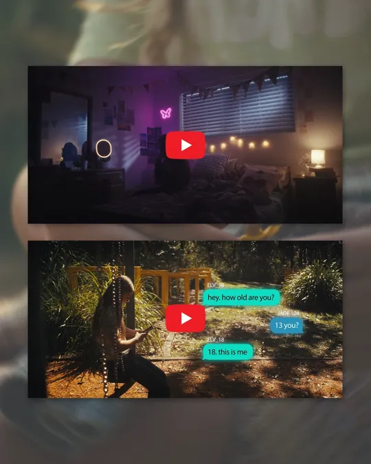 Stills from the Adolescent Hub videos